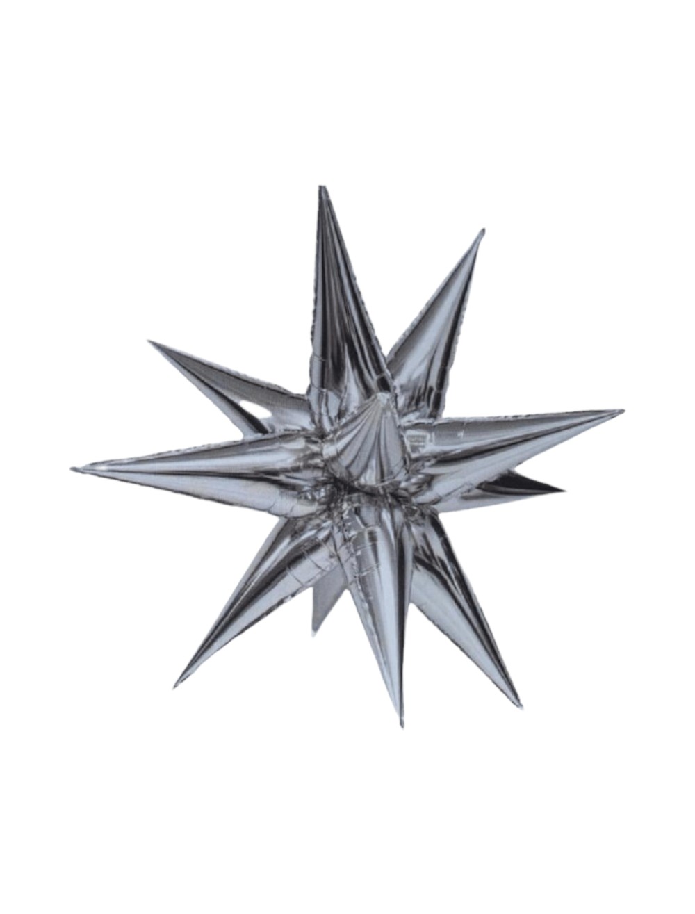 ESTRELLA METALIZADA 12 PUNTAS NOTAS MUSICALES X1 UND