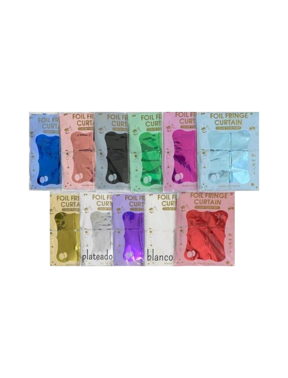 CORTINA CUADROS GRANDES COLOR SURTIDO