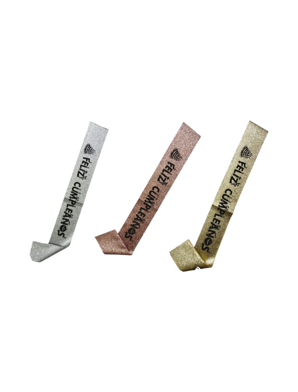 BANDA FELIZ CUMPLEAÑOS METALIZADA X1UND COLORES SURTIDOS TREND