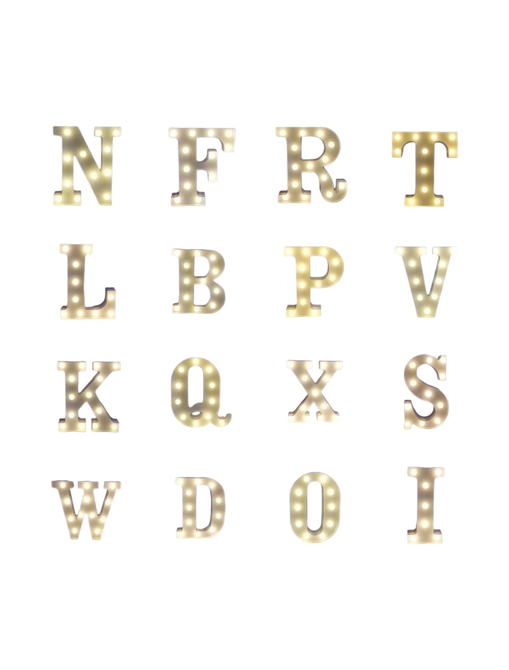 LETRA LED PEQUEÑA BLANCA X1 UND