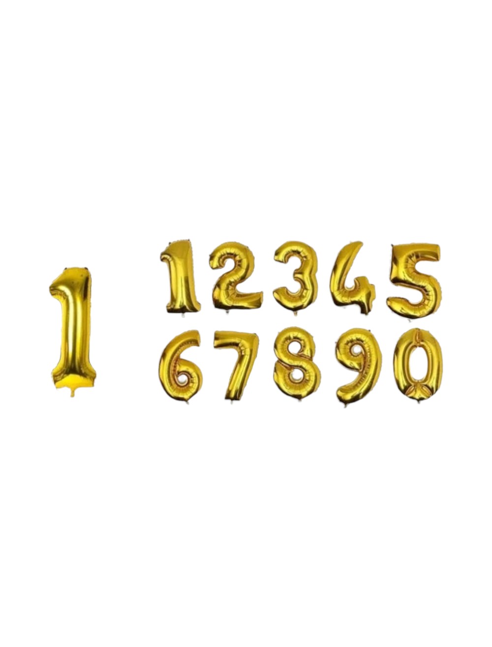 GLOBO  NUMERO METALIZADO DORADO 32