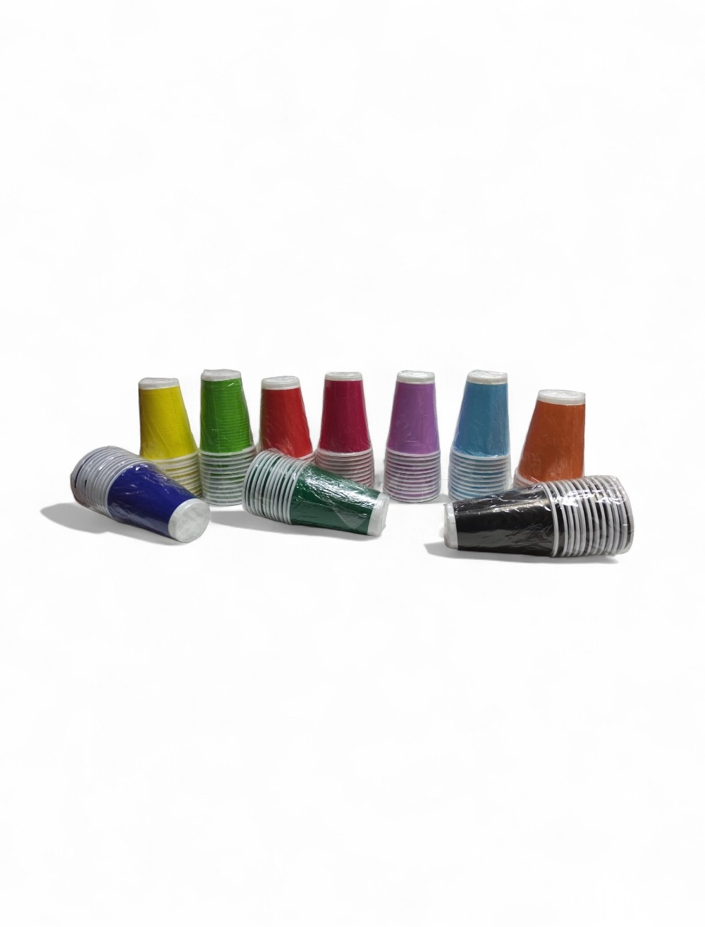 VASOS COLORES SURTIDOS X 12 UNIDADES  N