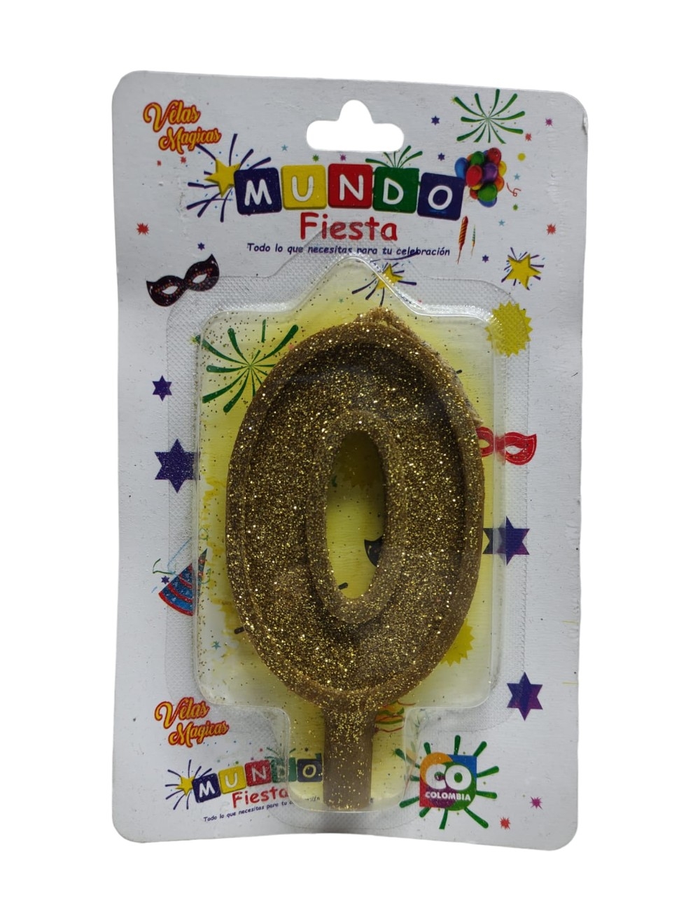 VELA PEQUEÑA MIRELLADA COLORES SURTIDOS 