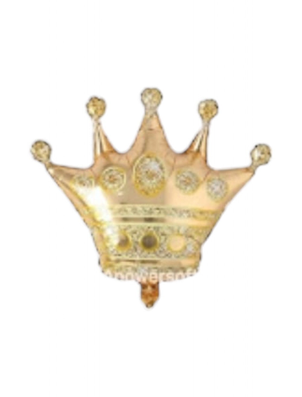 GLOBO METALIZADO  CORONA GRANDE COLOR DORADO