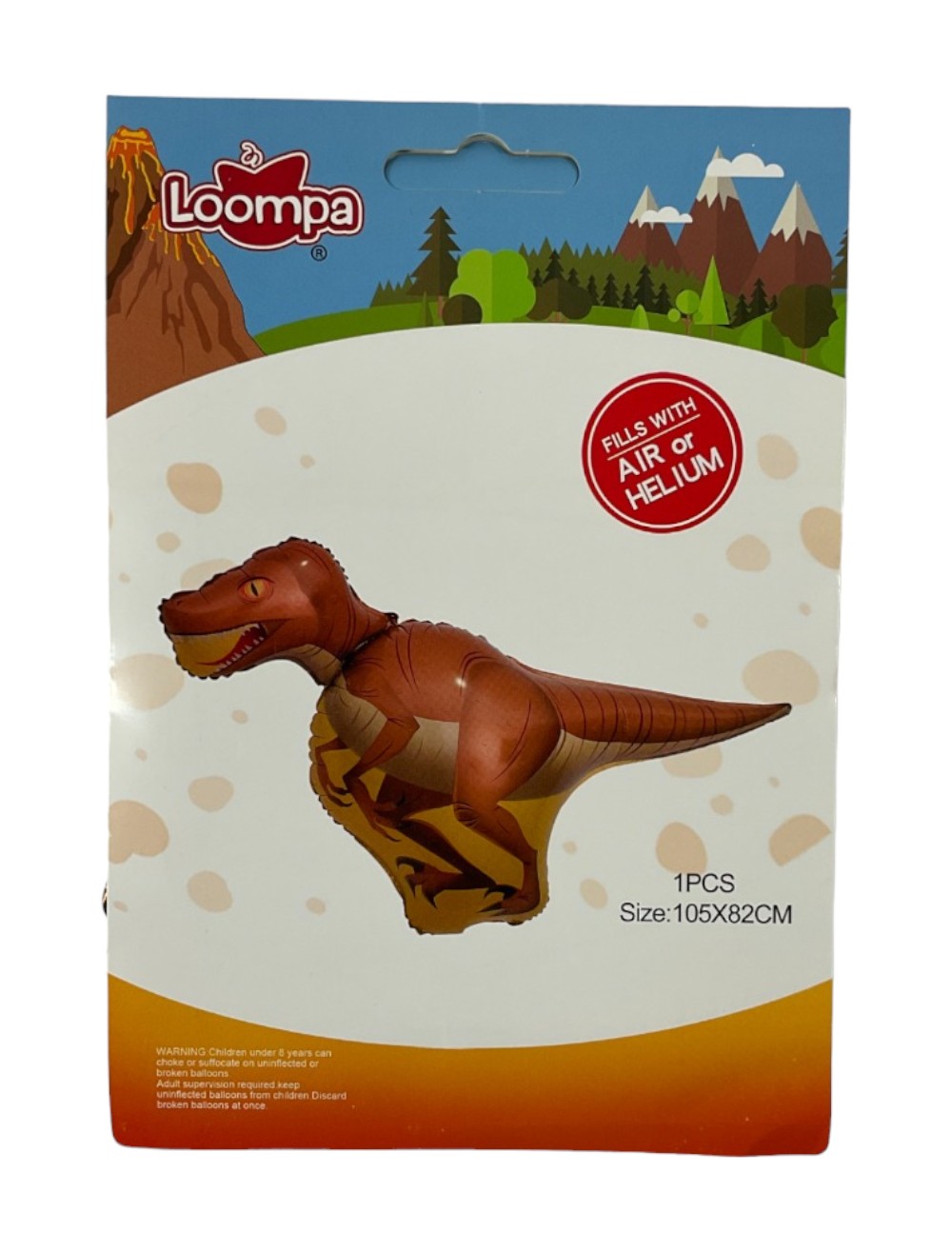 GLOBO METALIZADO DINOSAURIO PEQUEÑO 