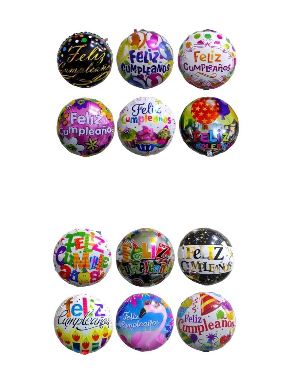 GLOBO METALIZADO FELIZ CUMPLEAÑOS X1 UND