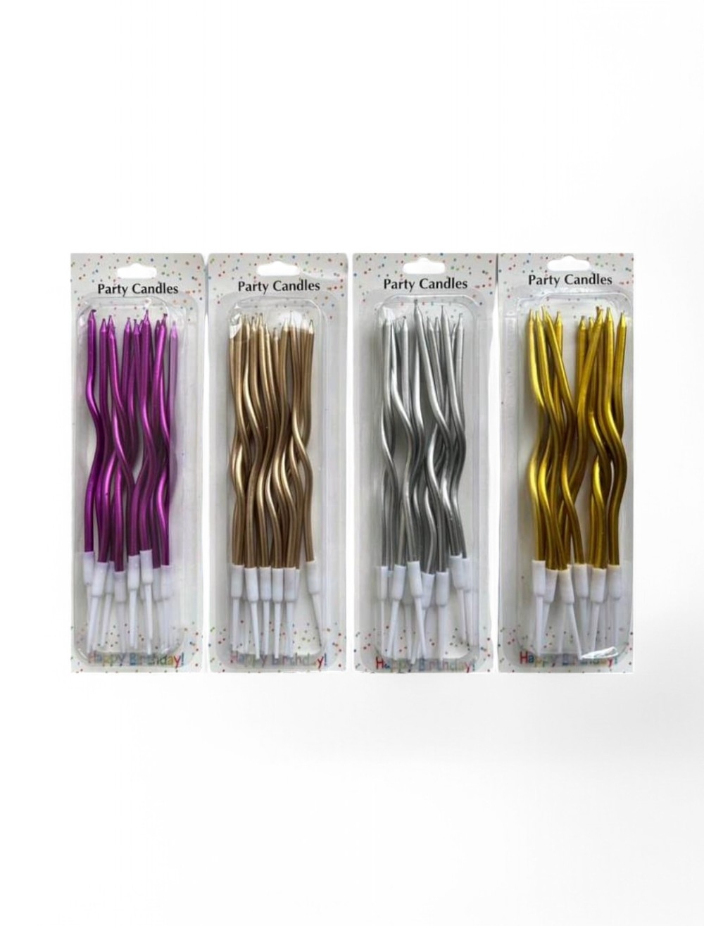 VELA ESPIRALX12 DORA,PLA,ORO,AZUL DISTRI