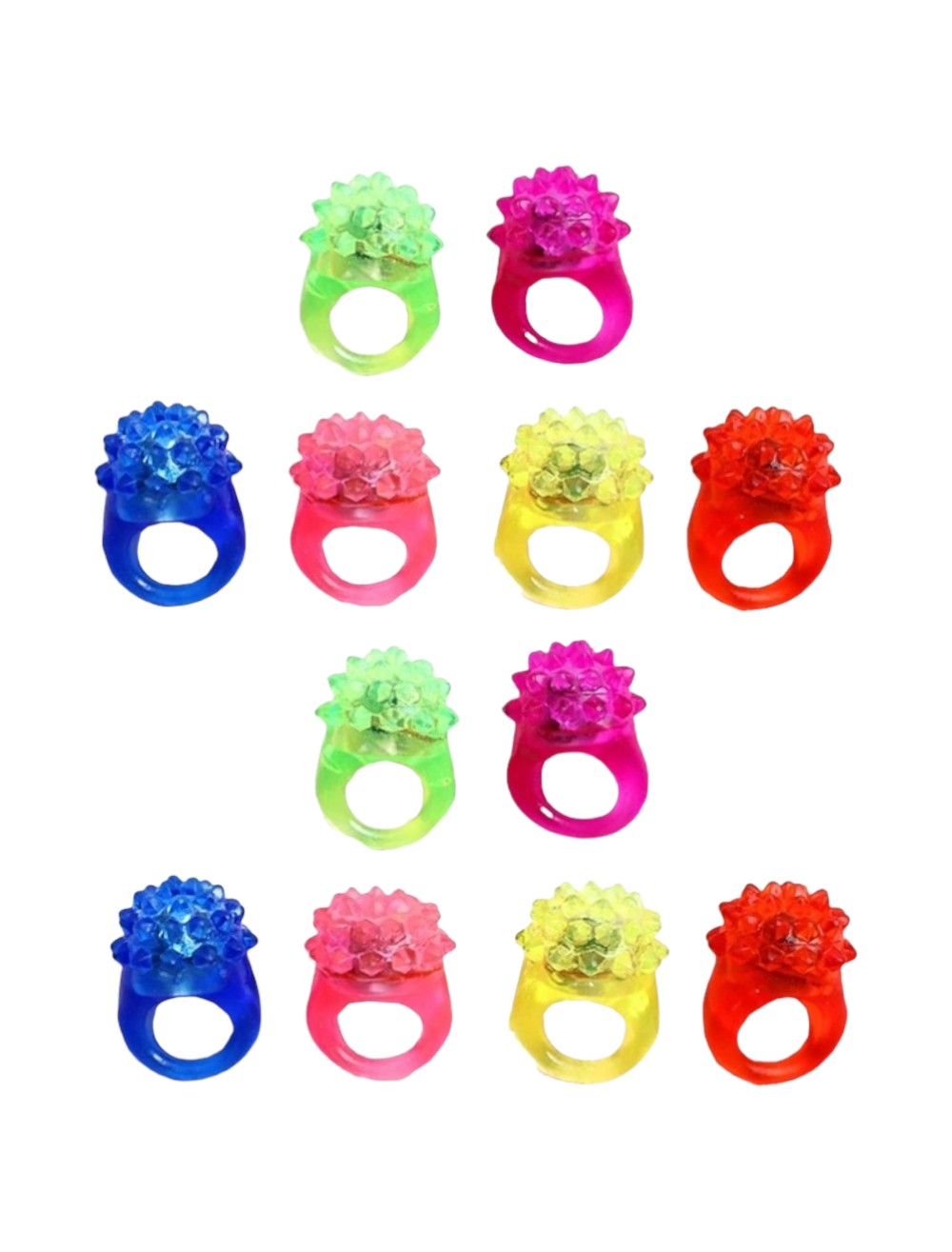 ANILLO CON LUCES HORA LOCA COLORES SURTIDOS X1 UND