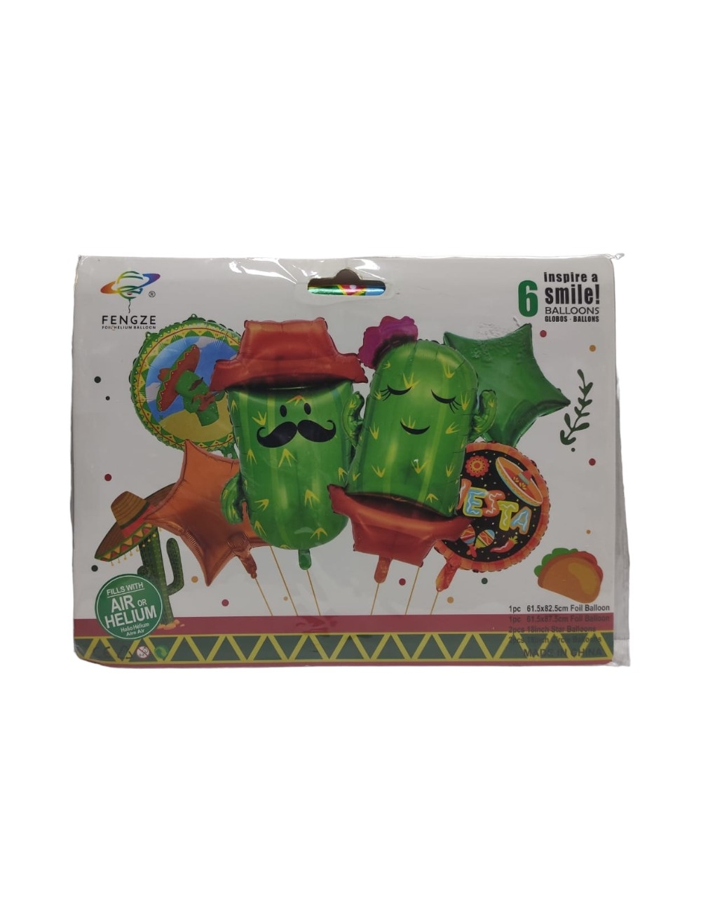 BOUQUET X 5 UNIDADES PAREJA CACTUS