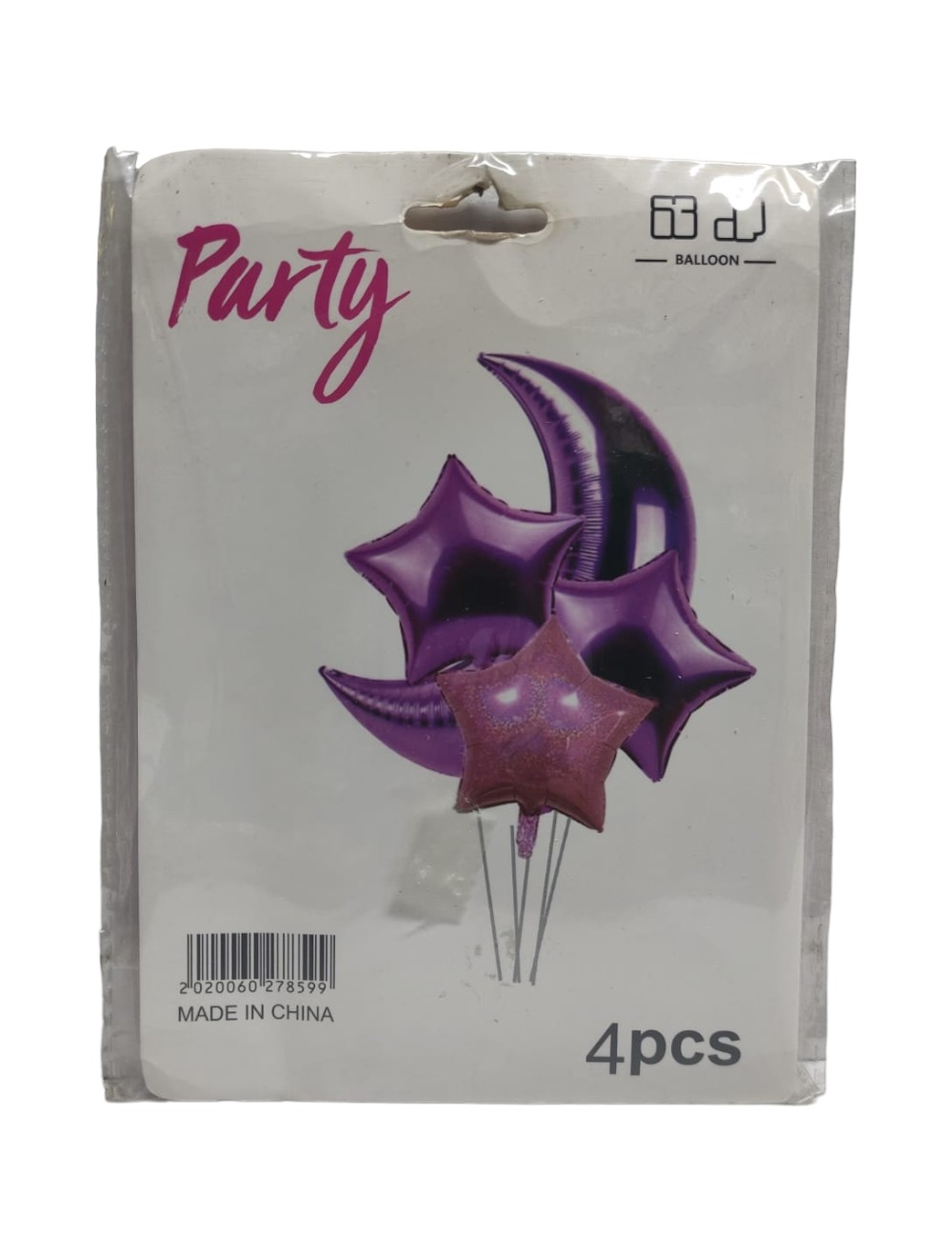 BOUQUET X 4 UNIDADES ESTRELLAS Y MEDIA LUNA FUCSIA