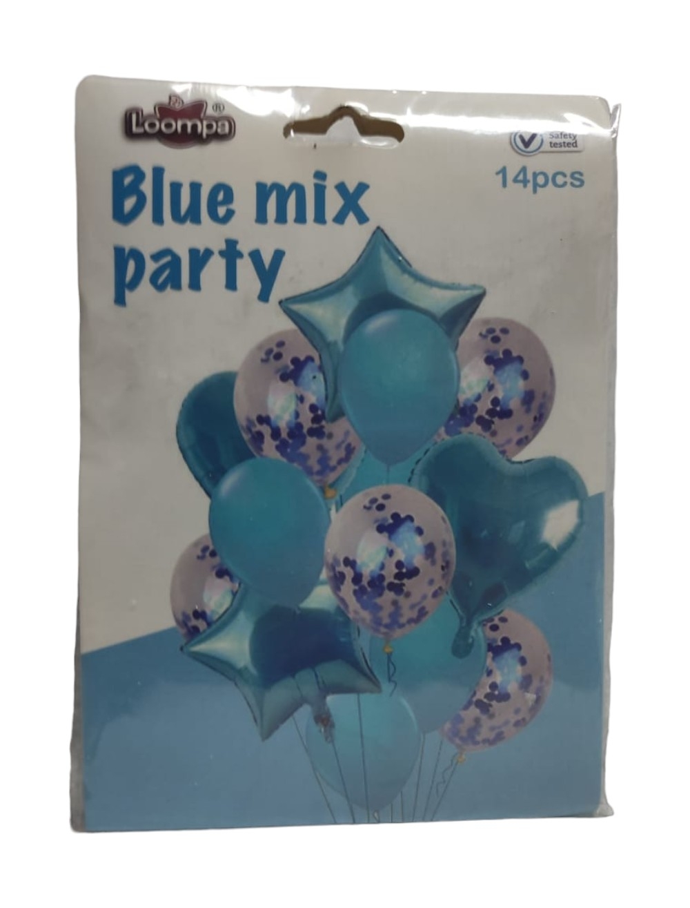 BOUQUET X 14 UNIDADES METALIZADOS Y LATEX AZUL UNIUMPA