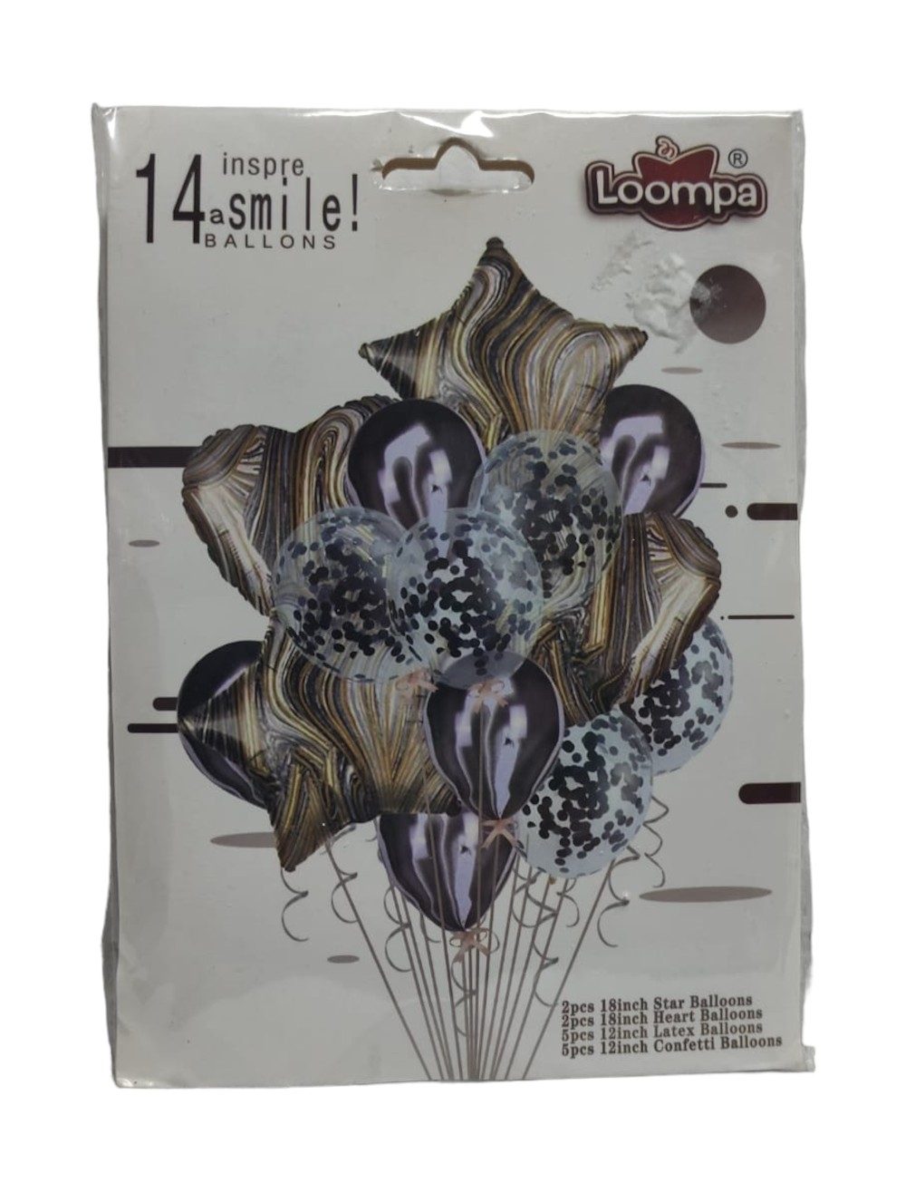BOUQUET X 14 UNIDADES METAL Y LATEX AGATA NEGRO