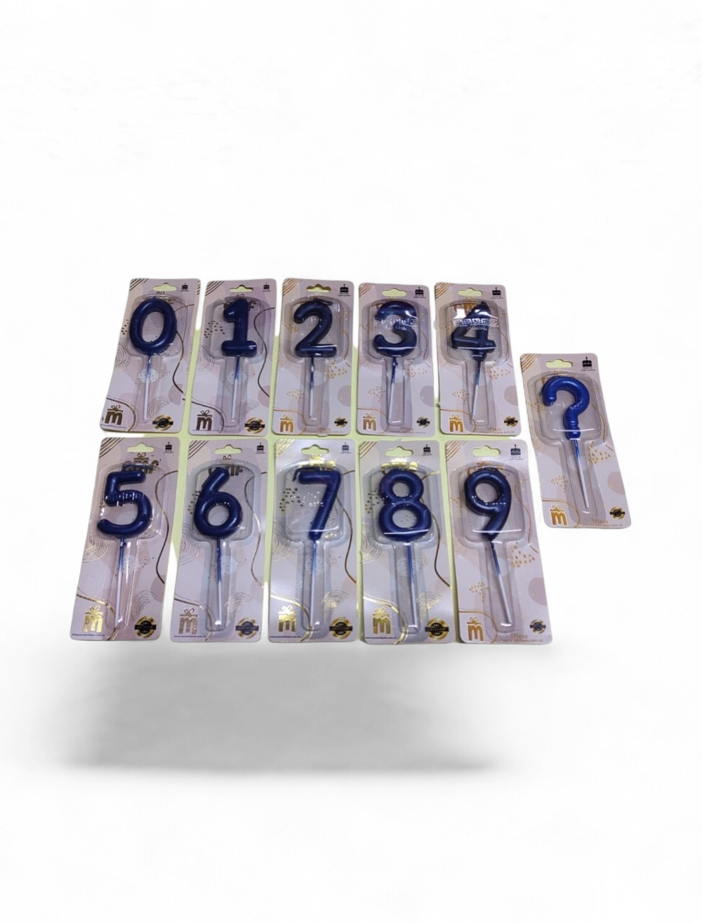 VELA NUMERO PRIMIUN COLOR NEGRA