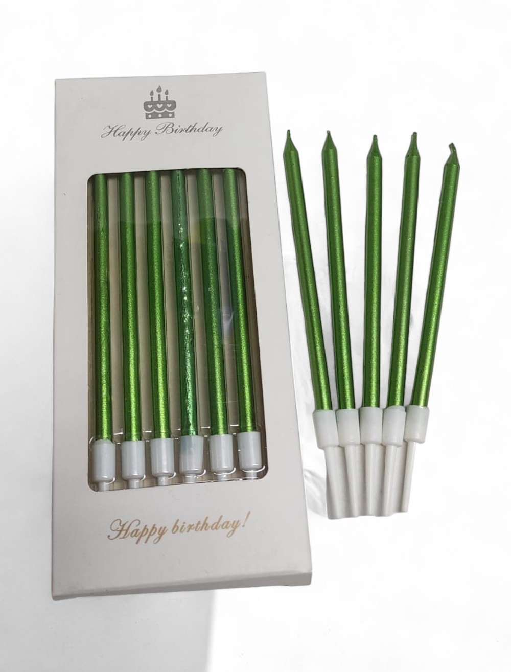 VELA LISA X 6 UNIDADES VERDE UNIUMPA