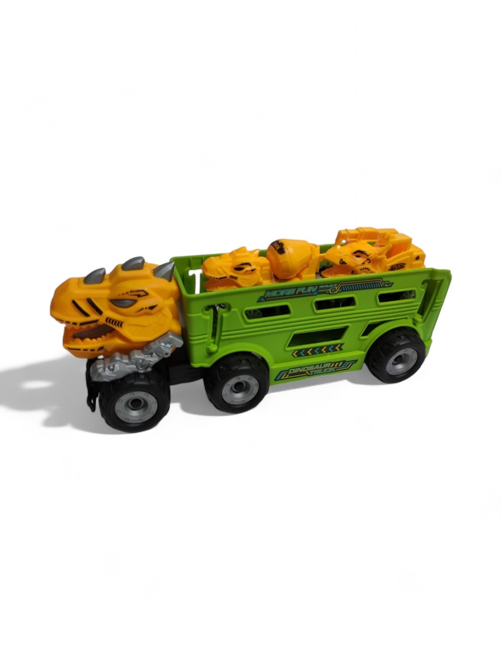 MULA MIÑERA DINOSAURIO CON 2 VEHICULOS NIÑO