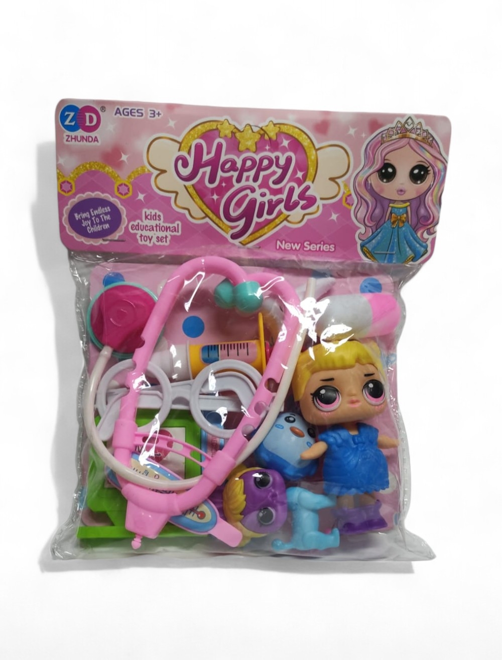 MUÑECA BOLSA CON ACCESORIOS 