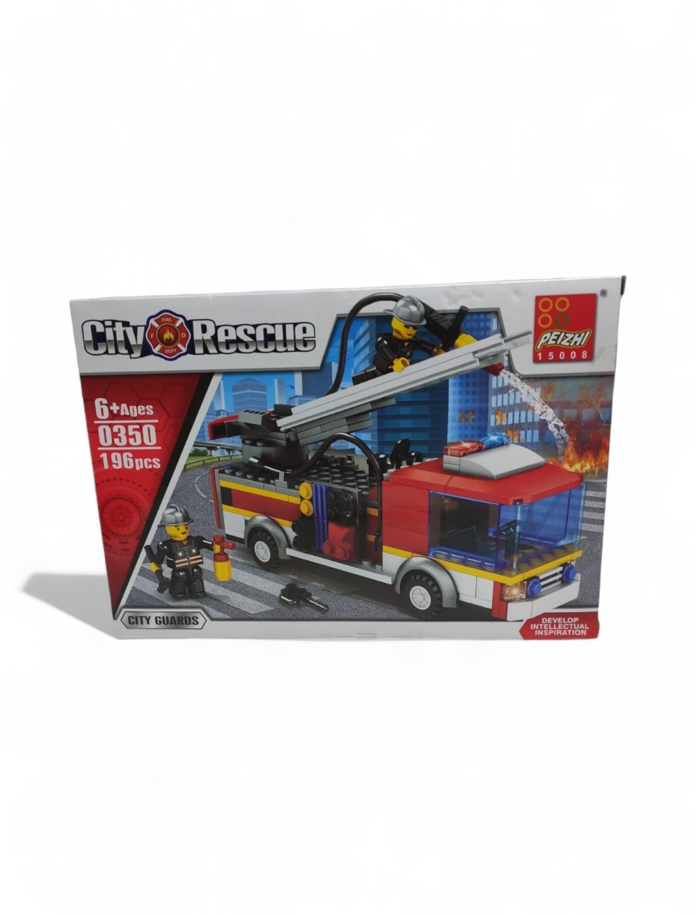 JUGUETE ARMATODO 196PCS BOMBEROS 