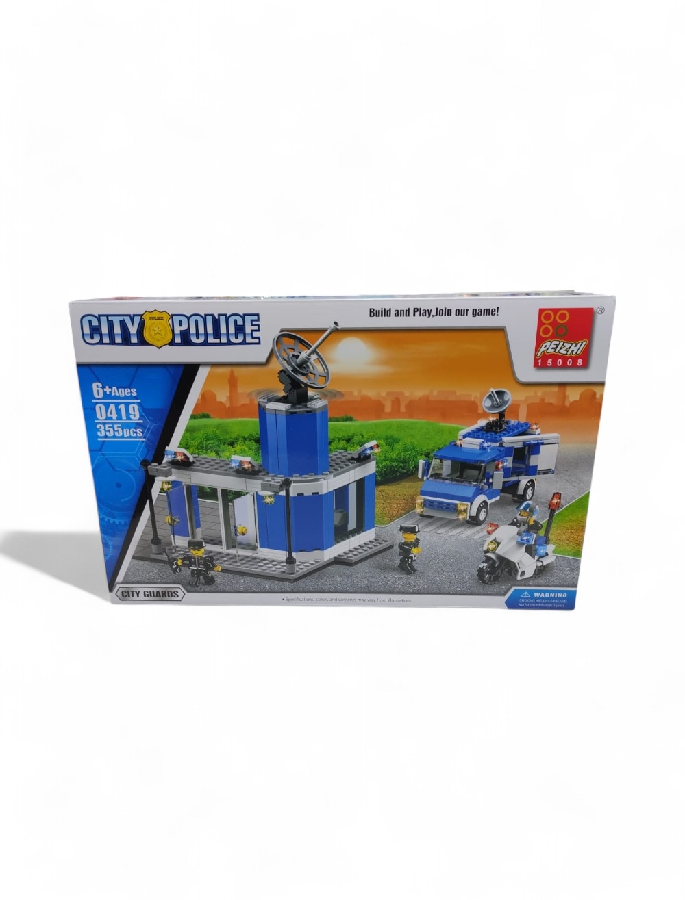 JUGUETE ARMATODO 355 PCS POLICIA GRANDE