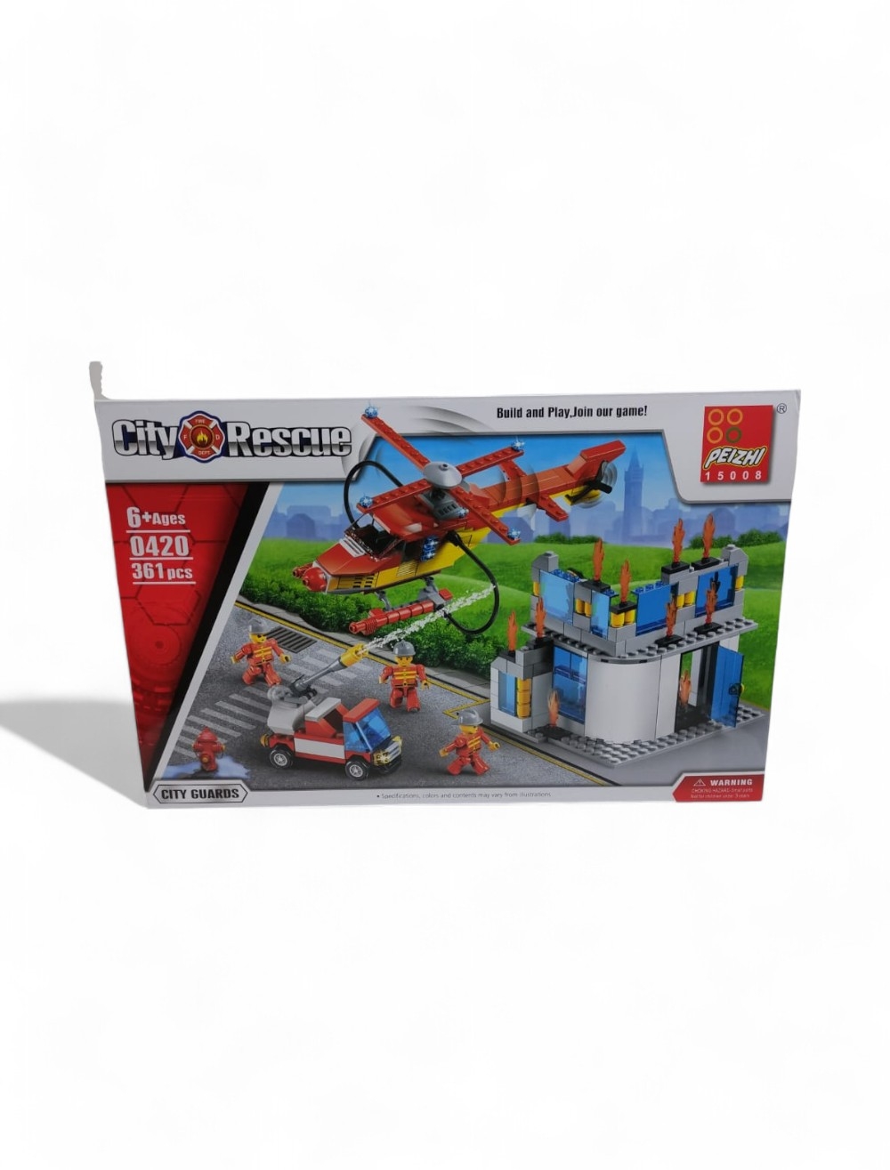 JUGUETE ARMATODO 361 PCS BOMBERO 