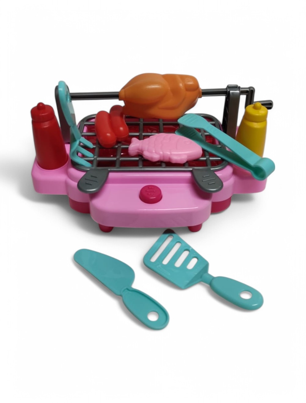 ASADOR CON LUCES SONIDO Y HUMO