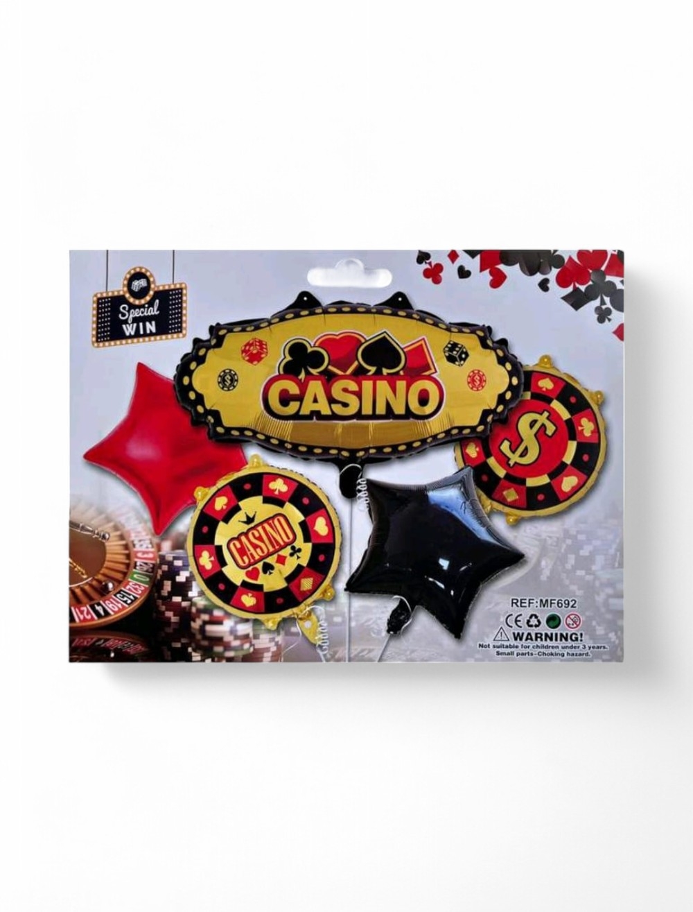 BOUQUET LETRERO CASINO X 5 UNIDADES