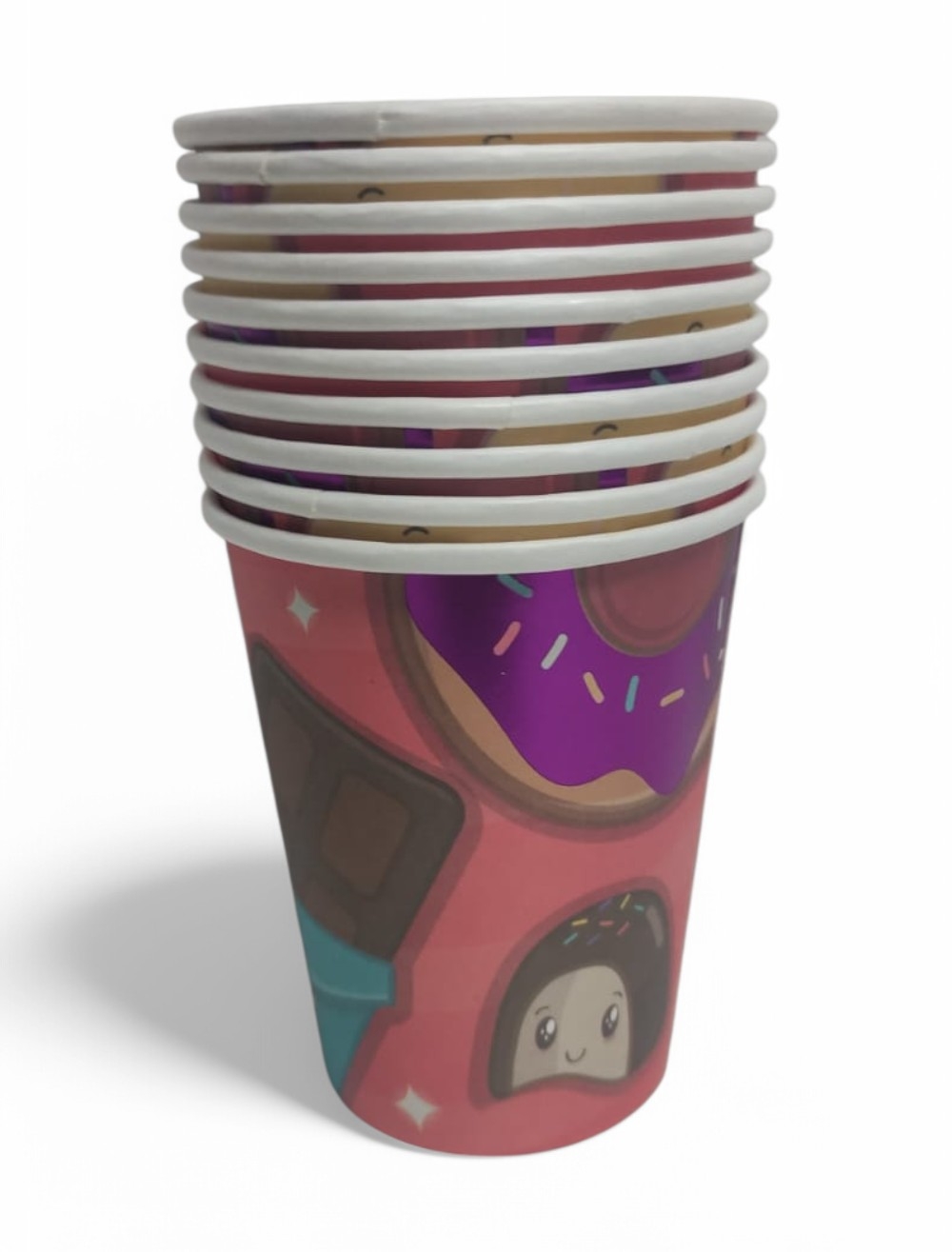 VASOS TEMATICA DULCE X 12 UNIDAD