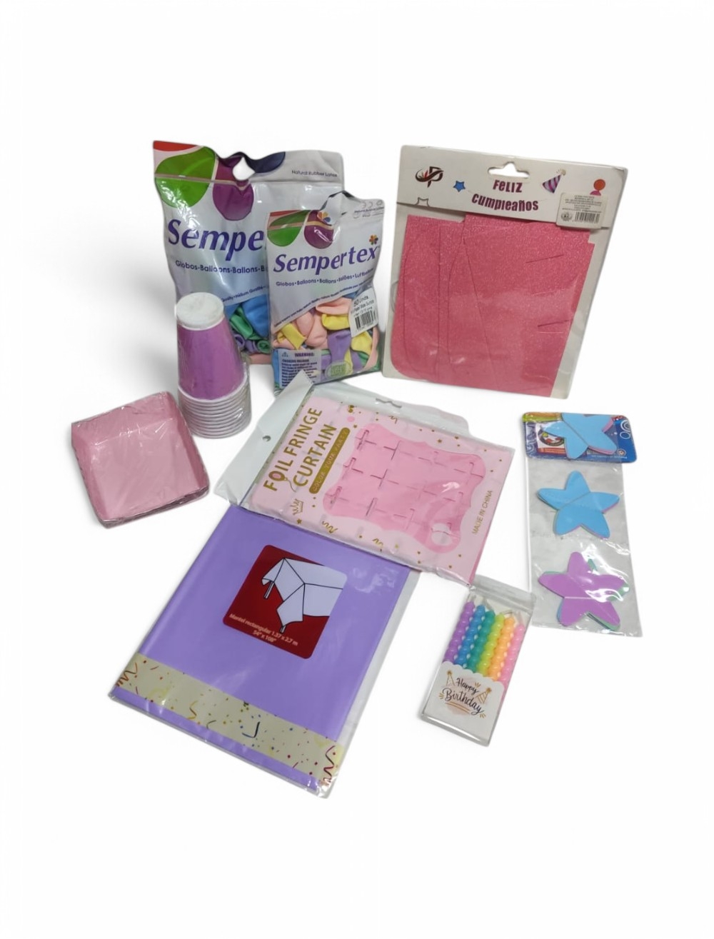 KIT DECORACION COLORES PATELES 