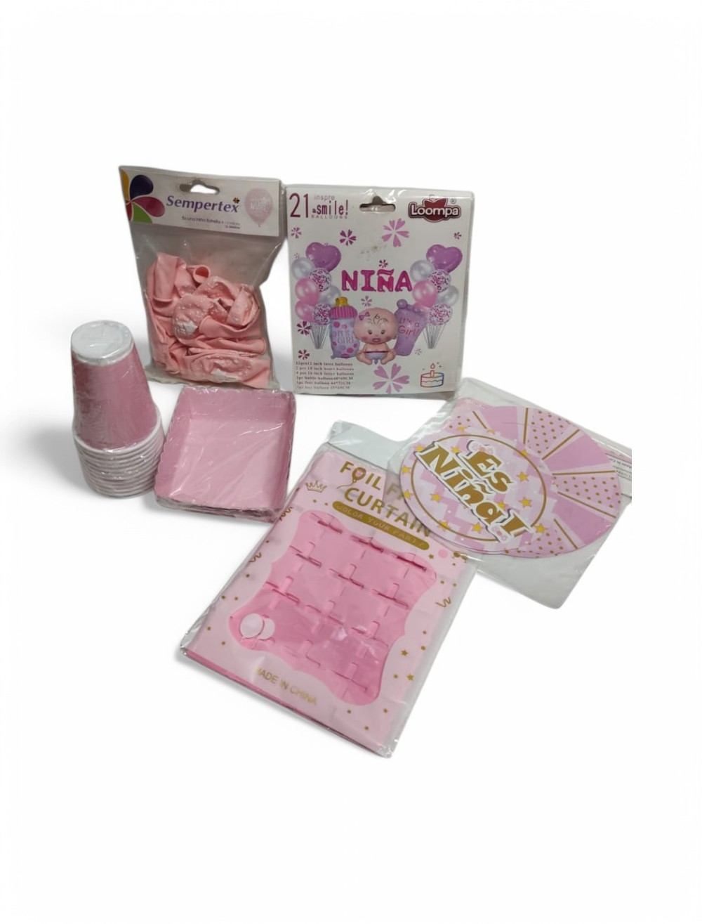 KIT DE DECORACION BABY SHOWER NIÑA