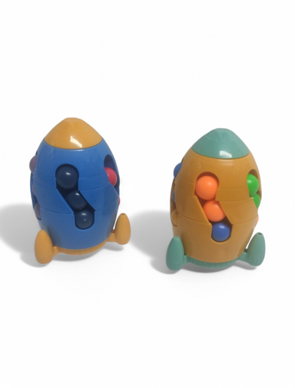 RUBIK EN FORMA DE COHETE COLORES SURTIDOS X 1 UNIDAD