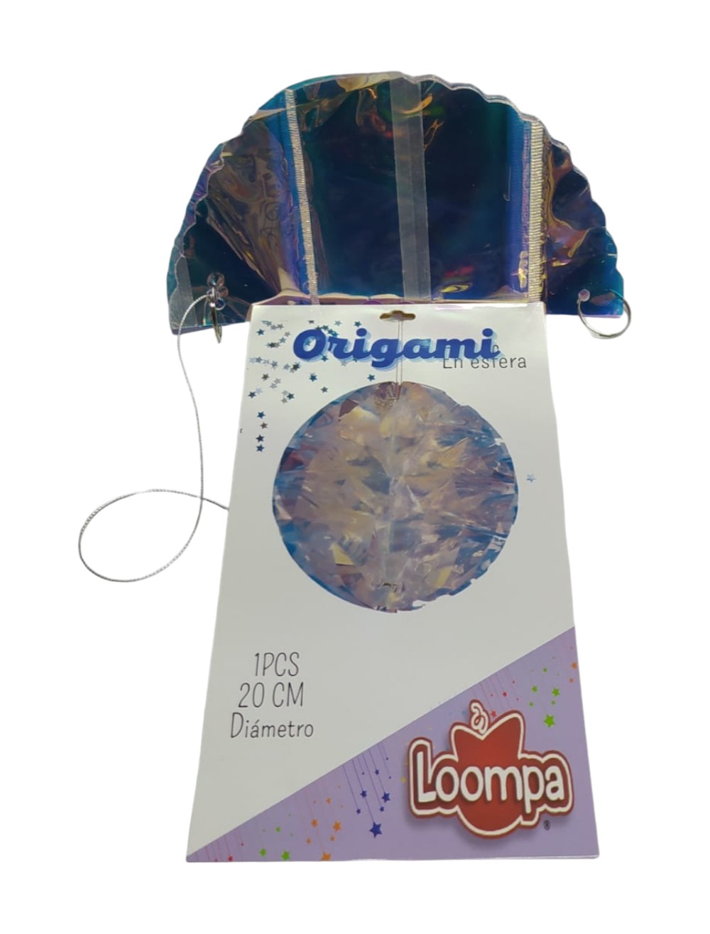 MOVIL 1PCS  TORNASOL TRANSPARENTE ORIGAMI