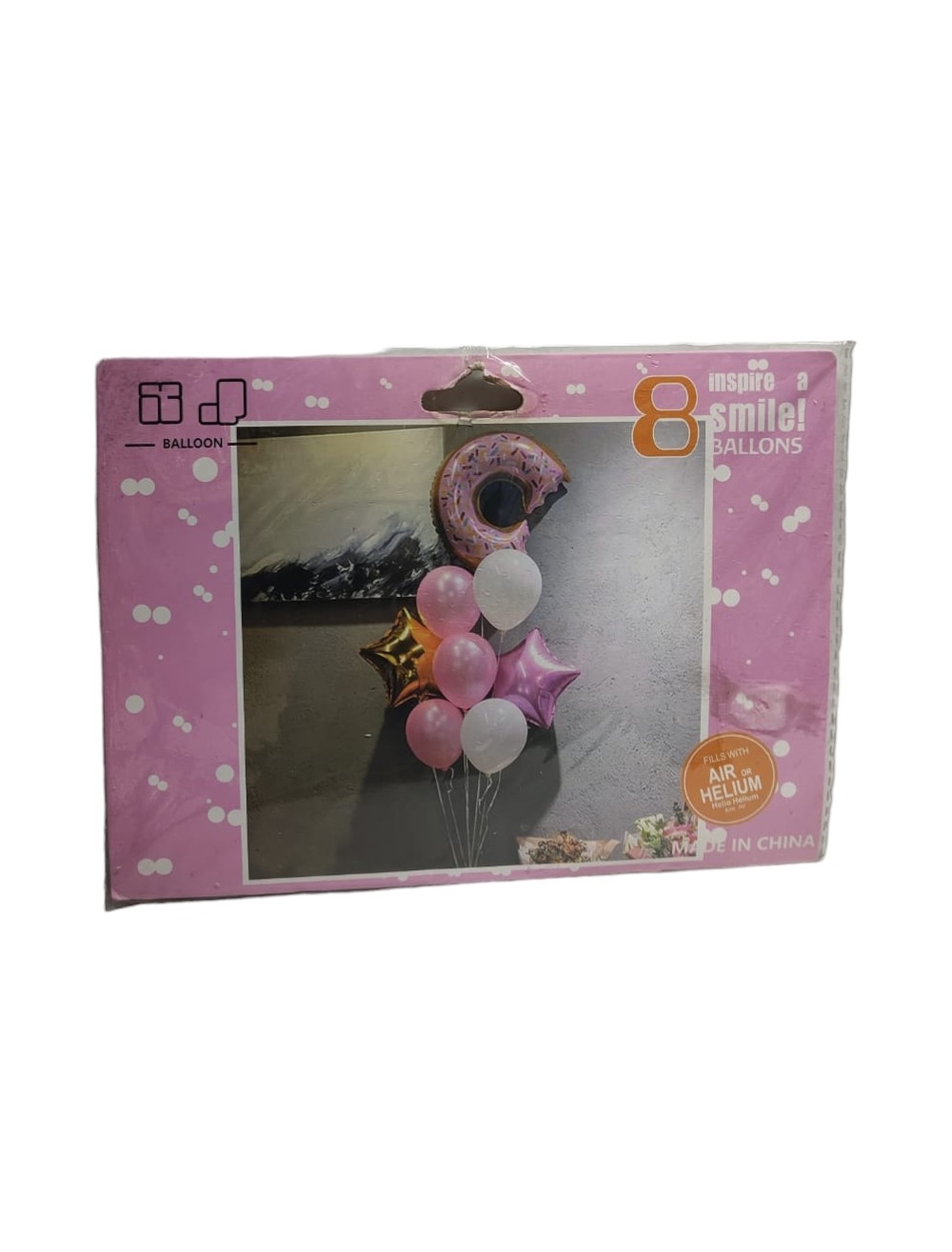 BOUQUET GLOBOS DONAS X 8 UNIDAES