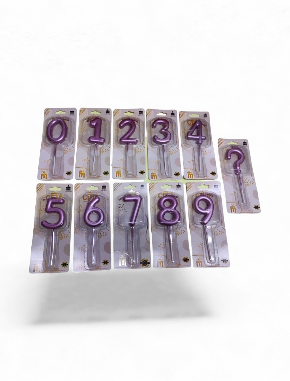 VELA NUMERO PRIMIUN COLORES SURTIDOS